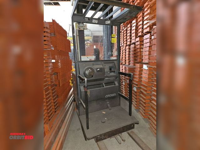 Lot 1-15397 - Lot of (1) USED Crown Stand Up Order Picker

PLEASE NOTE: There is not equipment on site that can li...