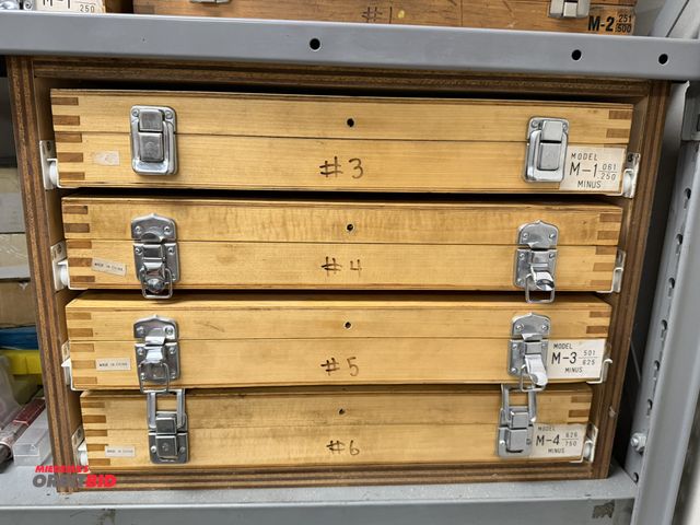 Lot 1-12527 - (4) sets of pin gauges (M1 thru M4) some missing, includes remaining items on shelf (various pins, b...