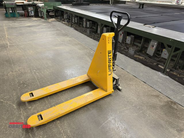 Lot 1-17005 - (1) Lift-Rite, 12V electric walk-behind pallet jacks with 3000 lb. capacity, with Vulcan, model EA12...
