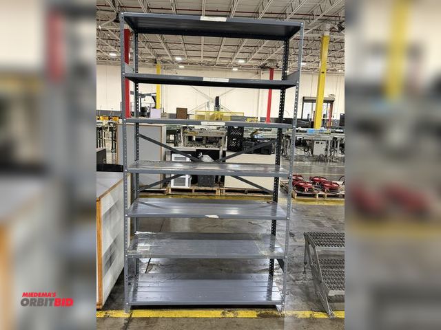 Lot 1-5252 - (1) 48" width x 85" height x 18" depth bolt-together steel shelving unit with 7 adjustable height sh...