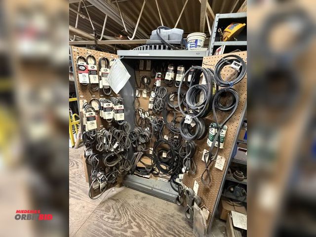 Lot 1-16725 - (1) Tennsco 36" width x 72" height x 18" depth, 2-door steel cabinet with contents of assorted new d...