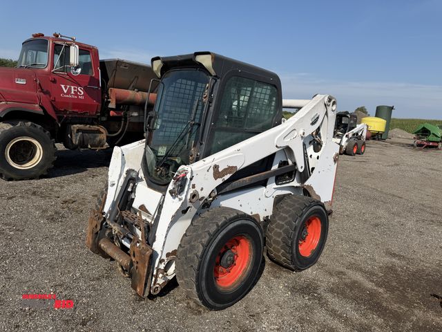Lot 1-9884 - Bobcat S650 Rubber Tire Skid Steer ,AUX hydraulics, hydraulics quick attach, Cab, 12-16.5 tires, hou...