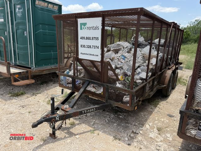 Lot 1-9485 - 2011 Assembled Trash Trailer (1) 2011 assembled trash trailer, tandem axle, 77" wide x 16' long, ste...