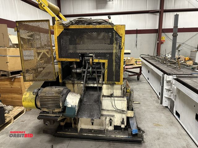 Lot 1-19129 - (1) make and model unknown punch press with 3 phase electric motor, for parts or repair only, no oth...