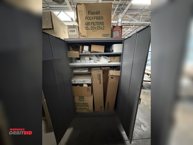 Lot 1-17205 - (1) Tennsco, 48" width x 78" height x 24" depth, 2-door steel cabinet (doors do not latch, after mar...