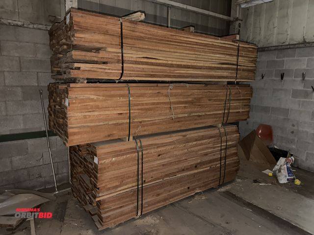 Lot 1-17044 - Lot of (3) bundles of various rough sawn cherry lumber, includes (1) approx. 790 board foot bundle o...