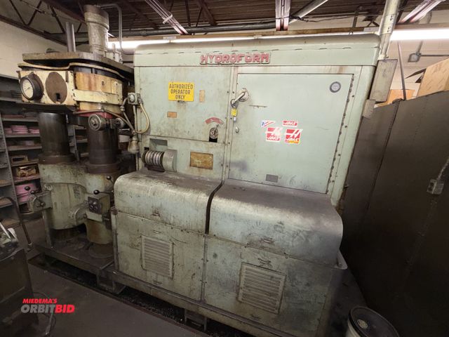 Lot 1-1621 - 1958 Cincinnati  Hydroform Press 4-Post Hydraulic Press, 12" Hydroform Press, Cam Function Feed Cont...