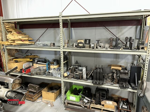 Lot 1-19235 - (1) 150" long x 97" tall x 24.5" deep medium duty racking unit with (3) uprights, and (12) 72" beams...