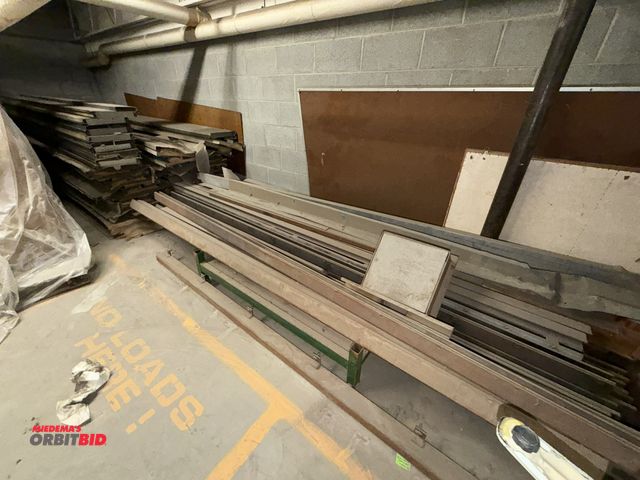 Lot 1-17070 - Large lot of assorted Mono panels, approx. 123" length x 15", (1) skid of galvanized style steel stu...