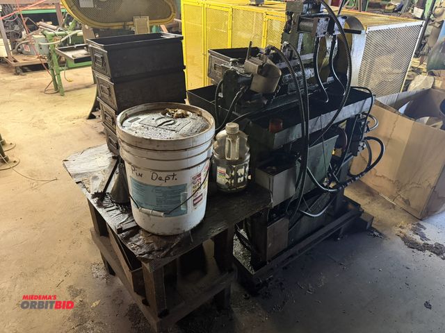 Lot 1-18490 - (1) custom made pin pointer press, hydraulic drive, said to be in working condition, winning bidder ...