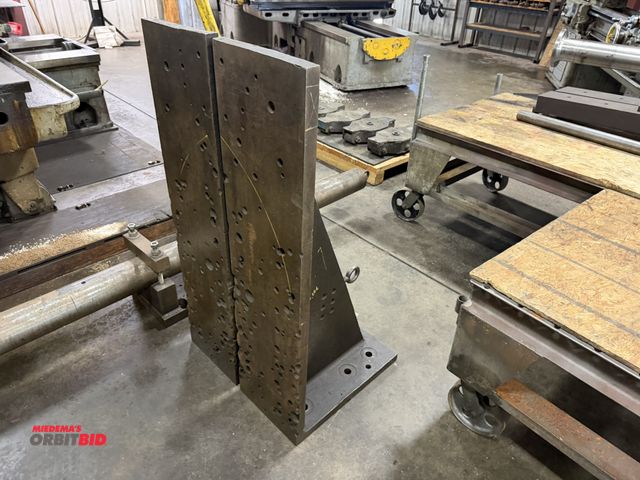 Lot 1-6490 - Lot of (2) heavy duty right angles, 12 1/4" x 21.5" deep x approx. 47 3/4" tall.