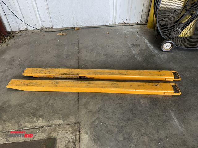 Lot 1-19559 - (1) set of Global fork extensions, 72" x 5", hold for removal.