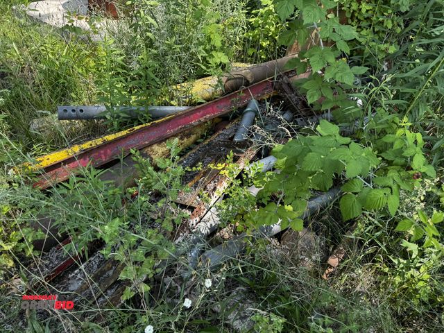 Lot 1-14277 - Large lot of assorted scrap metals, includes C-channel, right angle, galvanized steel pipes, partial...