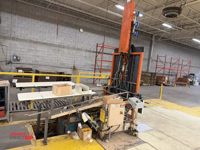 Lot 1-17398 - (1) hydraulic lift station with a custom modified 48" wide x 75" deep lift platform, (6) pneumatic t...