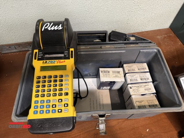 Lot 1-4583 - (1) ID Pro Plus labeler, includes some labeling and case with charger.
