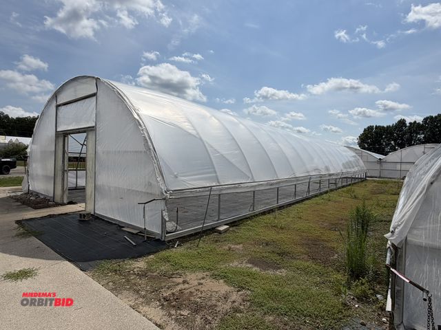 Lot 1-9982 - (1) 30' wide x 96' long greenhouse, with 1 manual aluminum roll up side, and 1 manual steel roll up ...