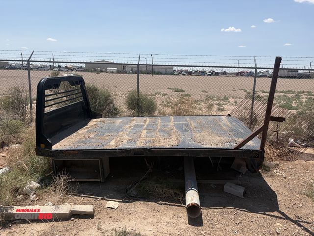Lot 1-18309 - (1) PJ Dimond plate truck bed, 98" wide x 11' 4" long, damage to rear back bumper, missing lights, m...