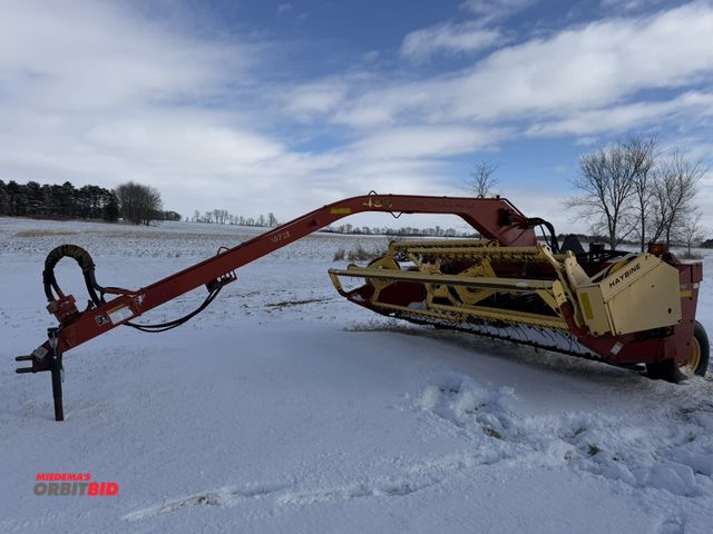 Lot 1-11497 - (1) New Holland 499 hydroswing haybine, rubber roller hay conditioners, Product ID#667222.