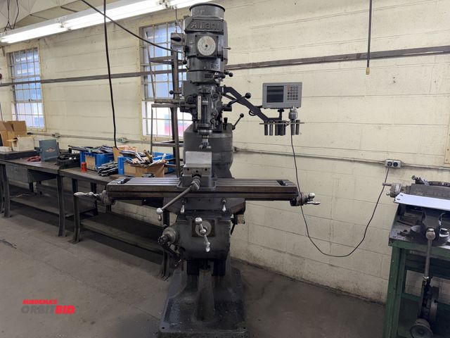 Lot 1-1618 - Alliant  Vertical milling machine 
2-HP, 60 to 4500-RPM Variable Speed, 9" x 42" Table, Heidenhain 2...