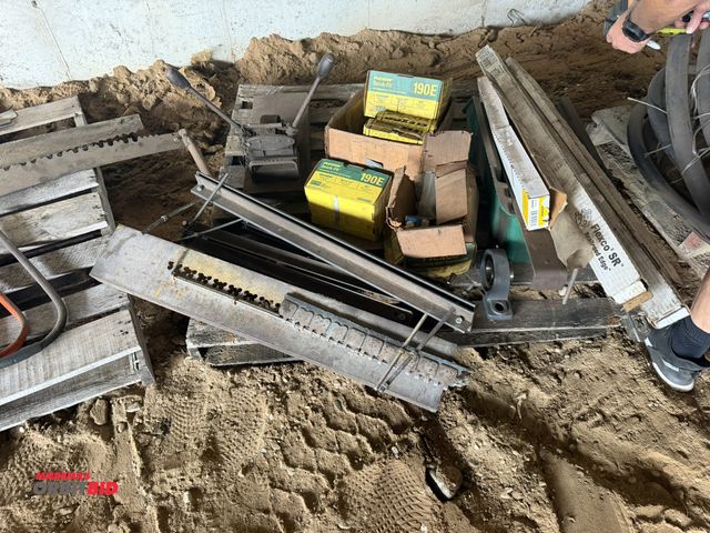 Lot 1-18287 - (1) skid with a Clipper Lacing belt, Flexco Quick Fit 190E connectors, various scalloped edges, and ...
