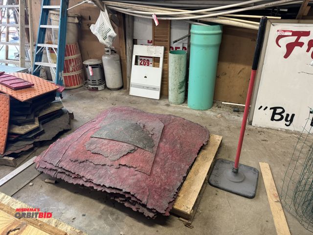 Lot 1-14226 - Lot of (17) assorted decorative concrete mats with tamper, some measure 48" x 48", and smaller, also...