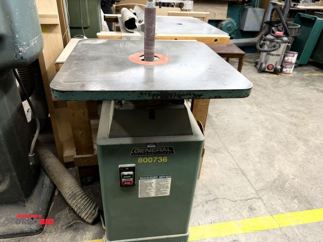 Lot 1-16614 - (1) 2002 General International, model 15-020M1, spindle sander, 110/220V, single phase, 1 HP, S/N 15...