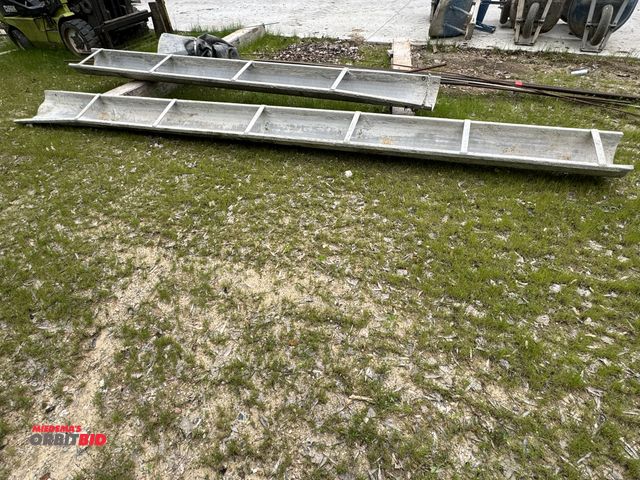 Lot 1-18714 - (1) 16' long concrete chute, (1) 12' long concrete chute, and (1) Elephant Chunk concrete chute.