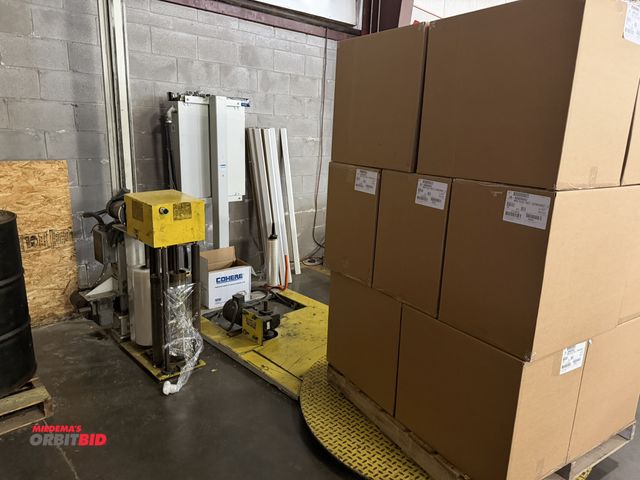 Lot 1-15789 - (1) Kaufman, model 4455, shrink wrap machine, 115V, 60" round platform base, in working condition, w...