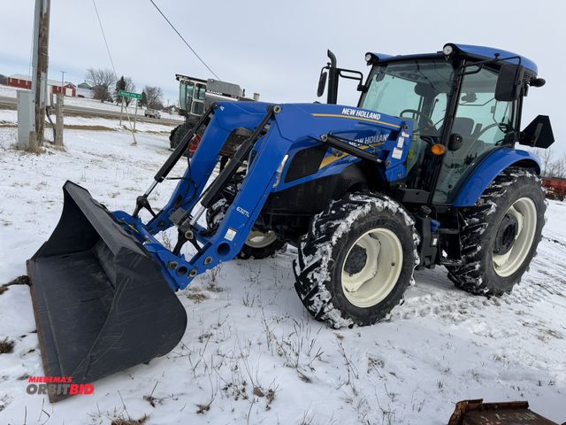Lot 1-11781 - (1) New Holland Work Master 105, 4-WD loader tractor with 632TL loader attachment, 80" bucket, manua...