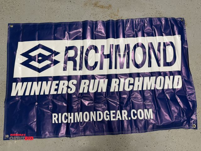 Lot 1-8247 - (1) single sided, approx. 56" width x 36" height vinyl banner.