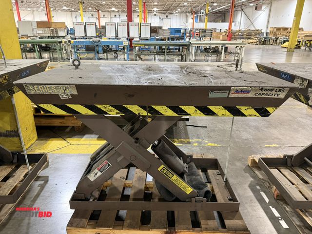 Lot 1-5394 - (1) Autoquip, model 36S40, Series 35, 4000 lb. capacity, 460V, 3 phase hydraulic, heavy duty scissor...