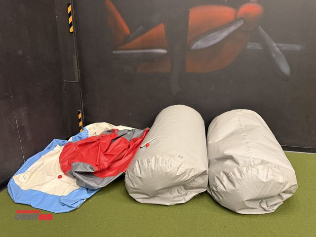 Lot 1-11294 - Lot of assorted laser tag blow up obstacle structures.