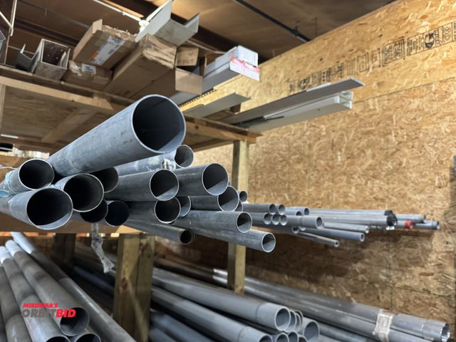 Lot 1-4429 - Large assortment of EMT pipe, includes approx. (14) 2", approx. (16) 1.5", all 10' full sticks, 50' ...