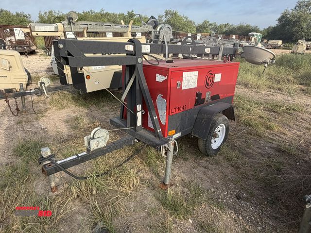 Lot 1-9526 - (1) 2013 Chicago Pneumatic CPLT-M10 light tower, 3-cylinder diesel engine, 4-light extendable tower ...