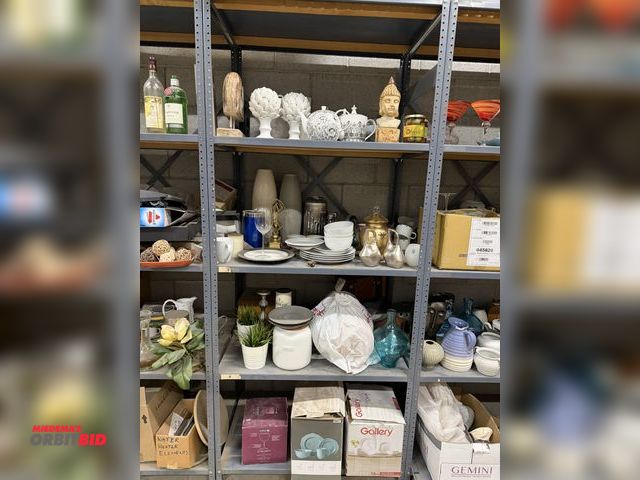 Lot 1-17273 - (1) 36" width x 85" height x 24" depth bolt-together steel shelving unit with 5 shelves, and content...