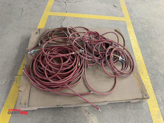 Lot 1-16188 - (1) skid of assorted air hoses, includes various air nozzles.
