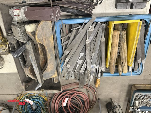 Lot 1-765 - Large lot of assorted files, wood working tools, wire brushes, and more.