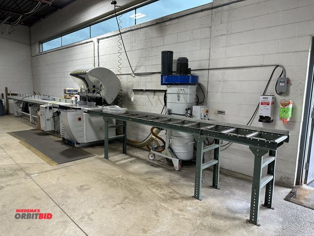 Lot 1-16712 - (1) 2020 Fomindustrie Panda 550 single head up feed blade sawing machine with manually controlled bl...