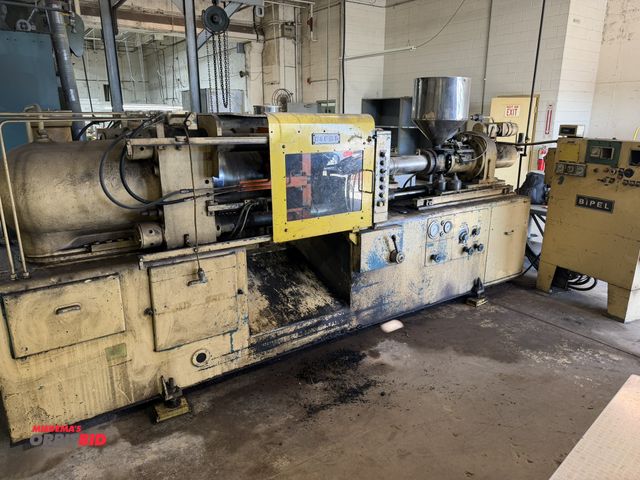 Lot 1-13352 - Bipel 260/88 Thermoset horizontal plastic injection molding machine 260-ton, hydraulic clamp, approx...