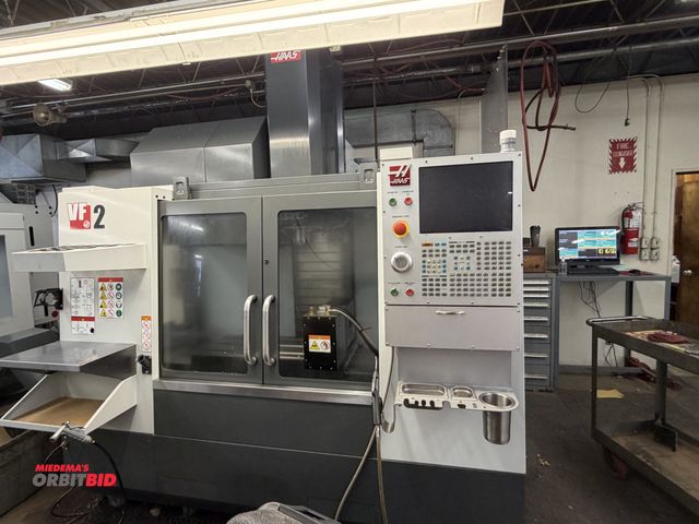 Lot 1-1604 - 2013 Haas VF-2 CNC Vertical Machining Center 20-HP, 5-Axis Capable, 8000-RPM, 16" x 36" T-Slot Table...