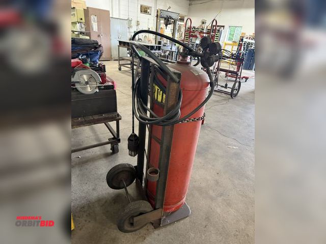 Lot 1-6429 - (1) tank cart with an asphalt warmer that includes nozzle, regulator, and striker, does not include ...