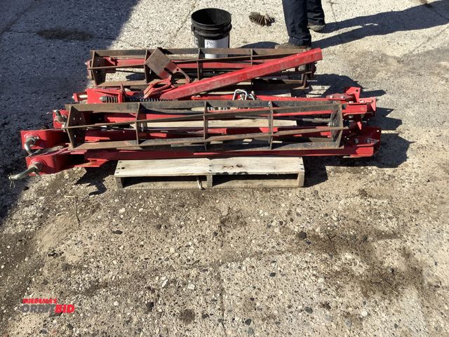 Lot 1-19075 - Skid of assorted Sunflower Cultivator rolling basket parts.