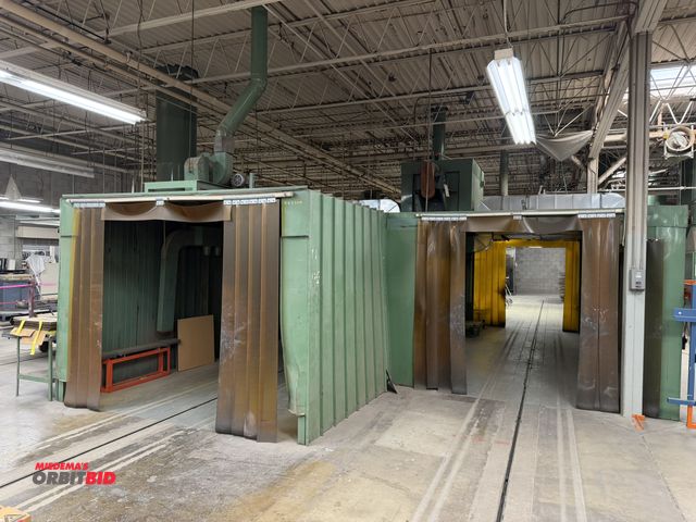 Lot 1-17264 - (1) approx. 35' length x 8' height x 22' width 2-stall B &amp; C Loop oven, with 35' length x 11' wi...
