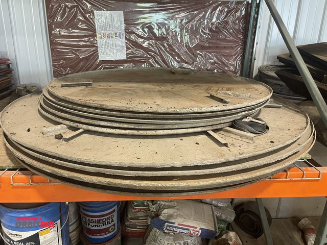 Lot 1-18793 - Lot of (5) approx. 46.5" OD ride-on trowel forms, and (6) approx. 56" diameter.