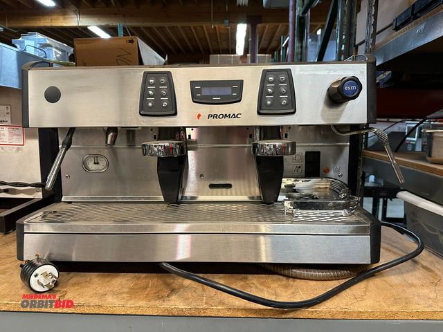 Lot 1-13726 - (1) Pro Mac (model unknown), 220V, single phase commercial espresso machine with push button control...