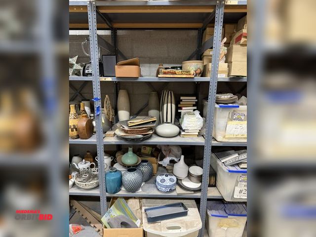 Lot 1-17275 - (1) 36" width x 85" height x 24" depth bolt-together steel shelving unit with 5 shelves, and content...