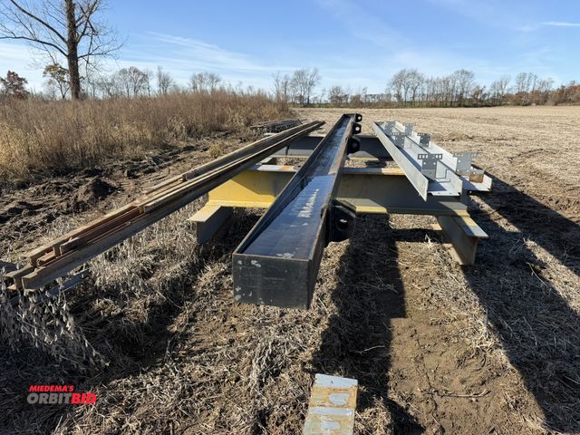 Lot 1-2949 - Large lot of assorted steel, includes (1) 12" x 8" x approx. 30' long spreader bar, does not include...