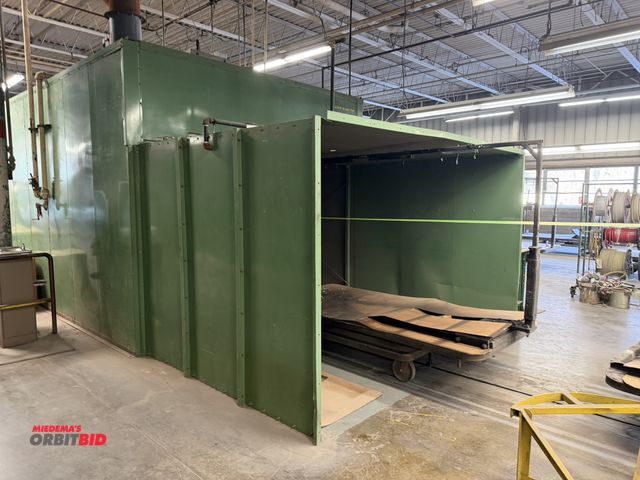 Lot 1-17255 - (1) First Lacquer oven, approx. 33' long x 113" high x 132" wide, (usable interior dims are 125" wid...