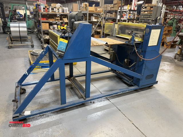 Lot 1-18500 - Precision Machines G1030, custom built portable Shear 24" capacity, power feed with straightener, ad...