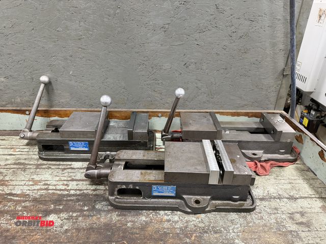 Lot 1-1922 - Lot of (3) 6" Kurt vises with handles.